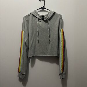 Wild Fable Crop Top Sweater - Gray - Size: Small